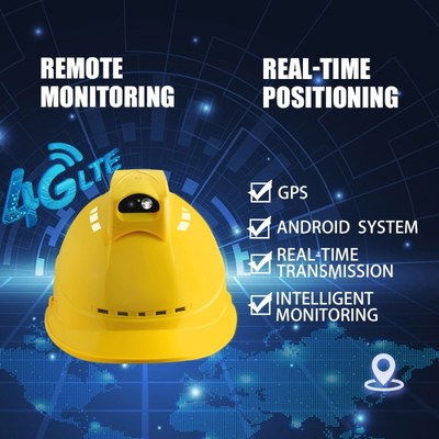 Transmisja na żywo ABS Smart Helmet Recorder Ochrona bezpieczeństwa na placu budowy