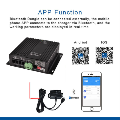 Ładowarka DC DC 12V-12V 30A obsługuje automatyczną inteligentną ładowarkę Bluetooth