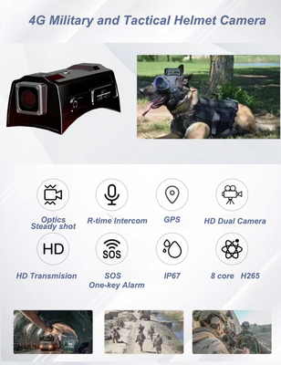 3G 4G Wi-Fi GPS Mini Smart Helmet Kamera Wbudowana w 4000mAh Bateria do nagrywania wideo