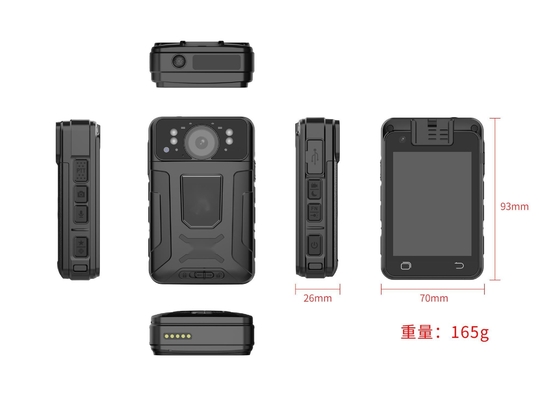 1080P 4G Camera Worn Body Powyżej 15 godzin Czas nagrywania Mp4 Z H.264/ H.265 Bodycam
