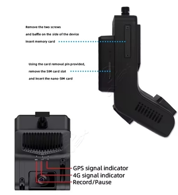 Definicja 4G WiFi GPS Night Vision Dash Camera z rejestracją pętli i monitorem parkowania