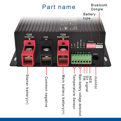 Ładowanie akumulatorów DC Ładowarka akumulatorów 30A Bluetooth 390W Pvmax dla 12V głównych rozwiązań baterii