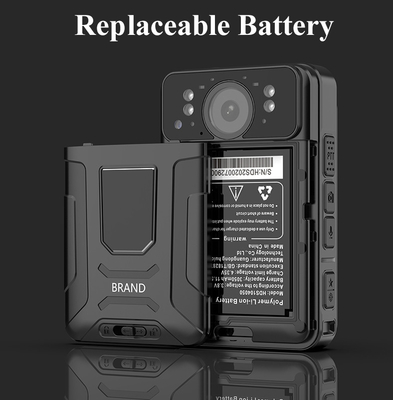 Sztuczna inteligencja Rozpoznawanie twarzy Kamery ciała policji 2 Way Talk Night Vision System Android