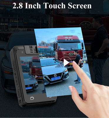 Sztuczna inteligencja Rozpoznawanie twarzy Kamery ciała policji 2 Way Talk Night Vision System Android