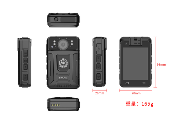 32GB Kamery ciała policji z GPS Wi-Fi Bluetooth i CMSV6 Platformy
