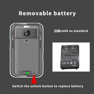 3.1 cali LCD 5G Camera Body Worn z 3500mAh Dual Battery EIS 4G 64GB RAM ROM