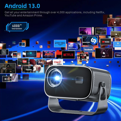 Amlogic T950S Main Chipset Mini Przenośny Projektor z 220ANSI Lumens Bluetooth 5.0