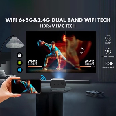 Przedstawienia biznesowe DLP Smart Projector z 1 GB pamięci buforowej i Multi Angle Keystone Correction