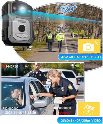 2calowy ekran Rejestrator wideo policyjny CMOS OV4689 Sensor do potrzeb organów ścigania