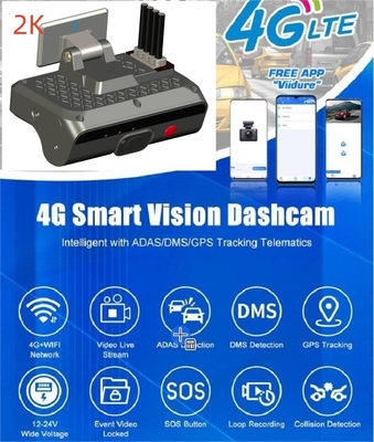 4G Dashboard Dual Camera AI ADAS DMS Rozpoznawanie twarzy kierowcy z kompresją wideo H.264/H.265