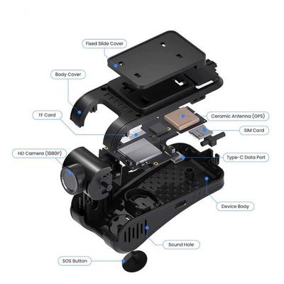 Pojazd Black Box 4G Dashcam GPS Tracker z dwukierunkową rozmową i zaawansowanym systemem wspomagania jazdy 4GB DDR 512GB pamięci