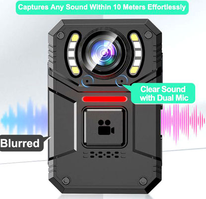 Wysokiej rozdzielczości 4K Full HD Przenośne kamery Bodycam Mini z 2-calowym wyświetlaczem i 2500 mAh baterii