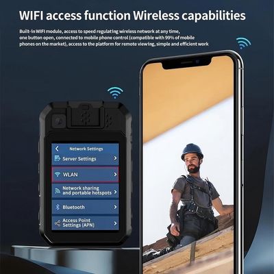 Kamera nasobna policji 2K z systemem Android 12 i kodowaniem H.265/H.264 do nagrywania wideo wysokiej jakości