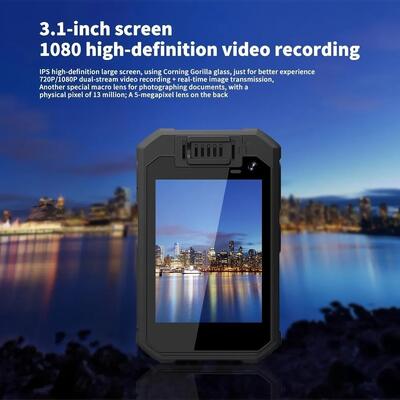 Kamera osobista dla organów ścigania 4G WiFi audio dwukierunkowa rozmowa GPS wideo na żywo