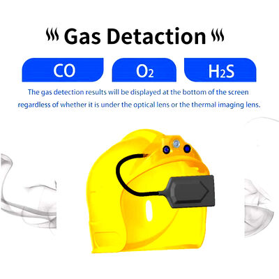 Wykrywanie termiczne ogień hardhat kask kamera podczerwień