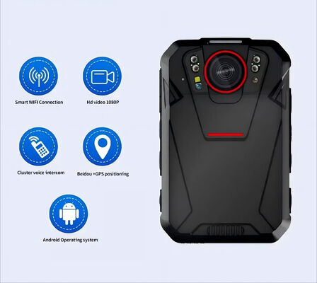 4G Wifi Bodycam System Android 2,4 cali Ekran dotykowy ONVIF RSTP