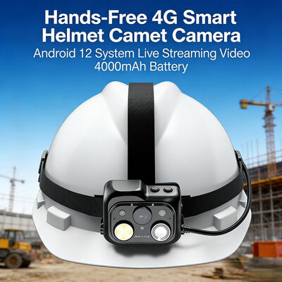 Kamera bezpieczeństwa na kask 4G Smart z wideo w czasie rzeczywistym PTT z platformą chmurową