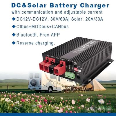 Ładowarka akumulatorów słonecznych DC-DC 12V 30A 60A Cibus Modbus Canbus