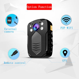 Wifi Body Mounted Camera / Cctv Video Cam Tcls Police Body Zużyta kamera wideo Gps 4K Night Vision