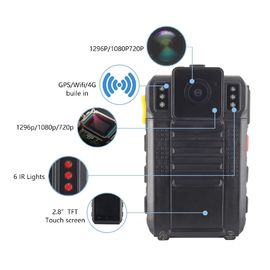 Policja 4G Android powinna nosić kieszonkowy aparat wideo noktowizor dla cywilów