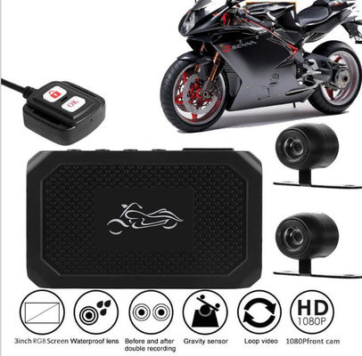 Full HD AHD2053 AVI Motocykl DVR Nagrywanie w pętli z podwójną kamerą
