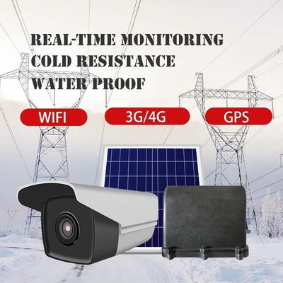 Grid Tower Solar Intelligent Monitoring Camera System 4G LTE 18000 mAh Długa żywotność Praca