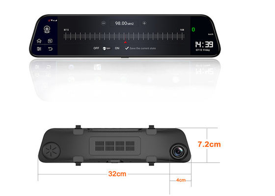 Podwójna kamera samochodowa 4G ADAS 12,0 "ekran dotykowy z odwrotnym widokiem parkowania Kamera samochodowa DVR