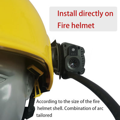 Bezpieczeństwo 4G Fir Helmet Camera Wykrywanie wielu gazów Wifi GPS Nagrywanie wideo Led Light