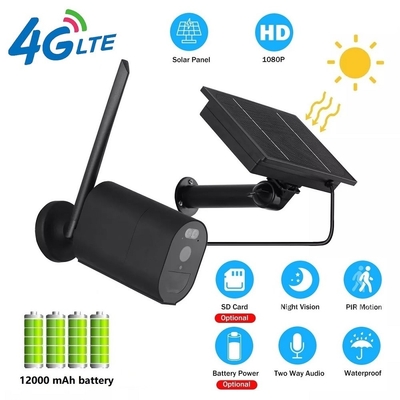 12000MAH 4G Wifi Kamera bezpieczeństwa PIR Alarm Kamera bezpieczeństwa z kopułą obiektywu 3,6 mm