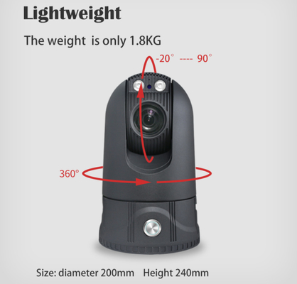 Kamera HD Security 4G PTZ Obrót o 360 stopni Automatyczna synchronizacja