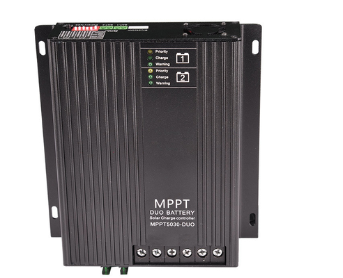 12V 24V 30A Podwójny akumulator MPPT Regulator ładowania słonecznego do przyczepy kempingowej łodzi kempingowej