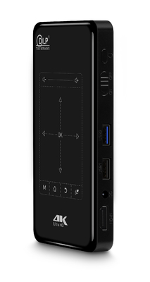 Przenośny projektor kieszonkowy Mini DLP 4K Dekodowanie odtwarzania 3D Sterowanie podczerwienią