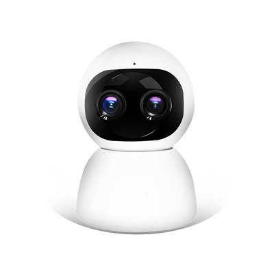 Dwuokularowa kamera monitorująca PTZ Dwukierunkowy domofon głosowy 1080P Kamera IP PTZ WIFI