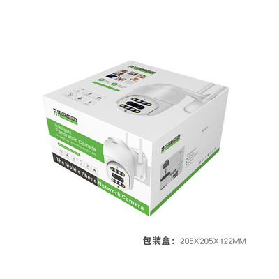 Przewodowa kamera bezpieczeństwa z dwoma obiektywami WIFI 1080P 2.0MP HD AI Rozpoznawanie Night Vision