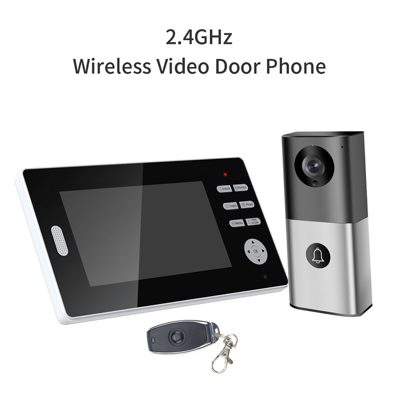 IR Night 3200mah Wifi Kamera monitorująca Noktowizor Dzwonek do drzwi 2.4G 720P AC24V