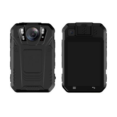 SOS LED Czerwona i Niebieska LED 4 Białe LED Przenośna Kamera Noszona na Ciele, 4G 2K 2,4 cala Android 12 Bodycam